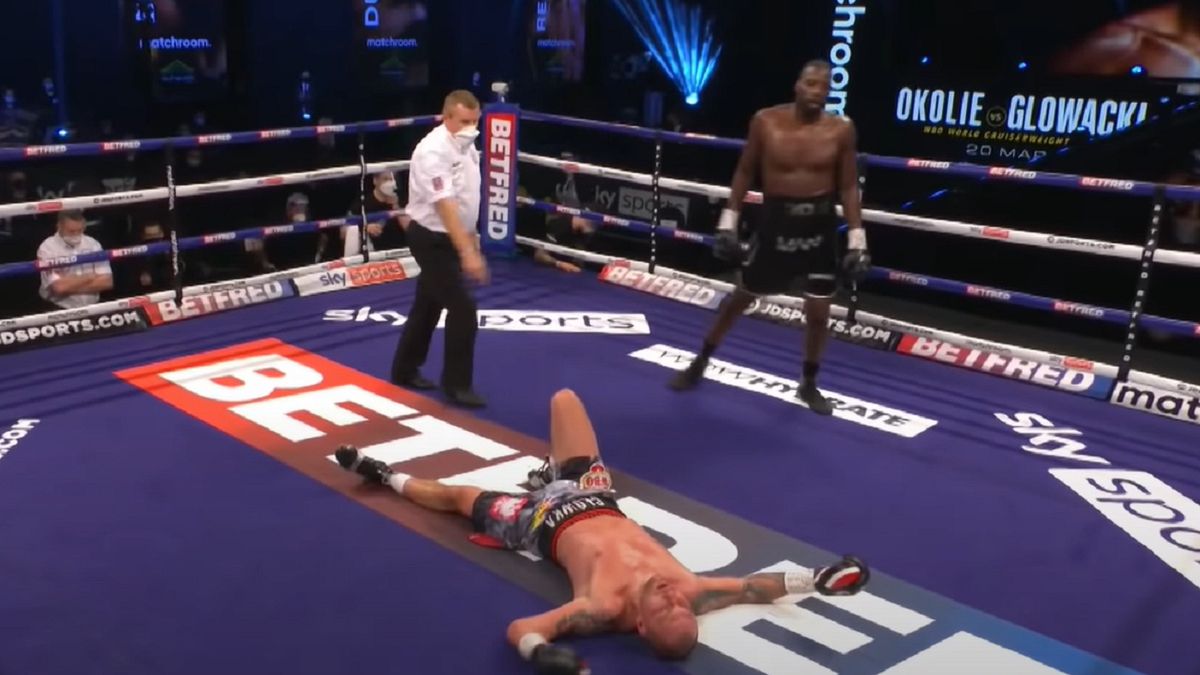 Okolie Głowacki nokaut