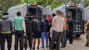 W osobówce było 12 Somalijczyków. Nielegalni imigranci wjechali do Polski z Litwy