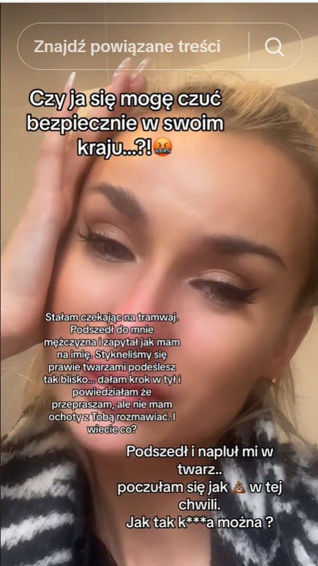 Olga Król zalewa się łzami 