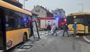 Poważny wypadek autobusów. W środku 40 pasażerów