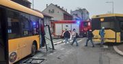 Poważny wypadek autobusów. W środku 40 pasażerów