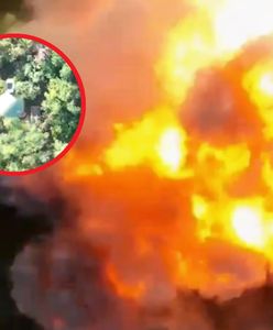 Wystarczył mały granat. Potężna eksplozja magazynu Rosjan