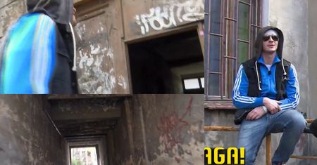 Roznerski pokazuje, gdzie dorastał. "Witamy w krainie, gdzie obcy ginie!"