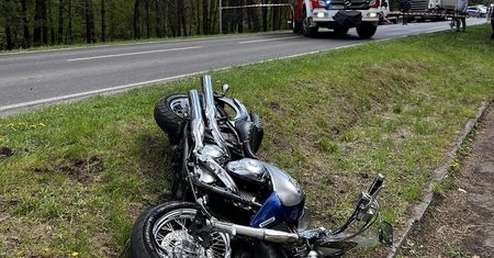 Motocyklista nie żyje. Tragiczny wypadek