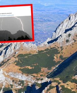 Wypadek w Tatrach. Turysta porażony piorunem