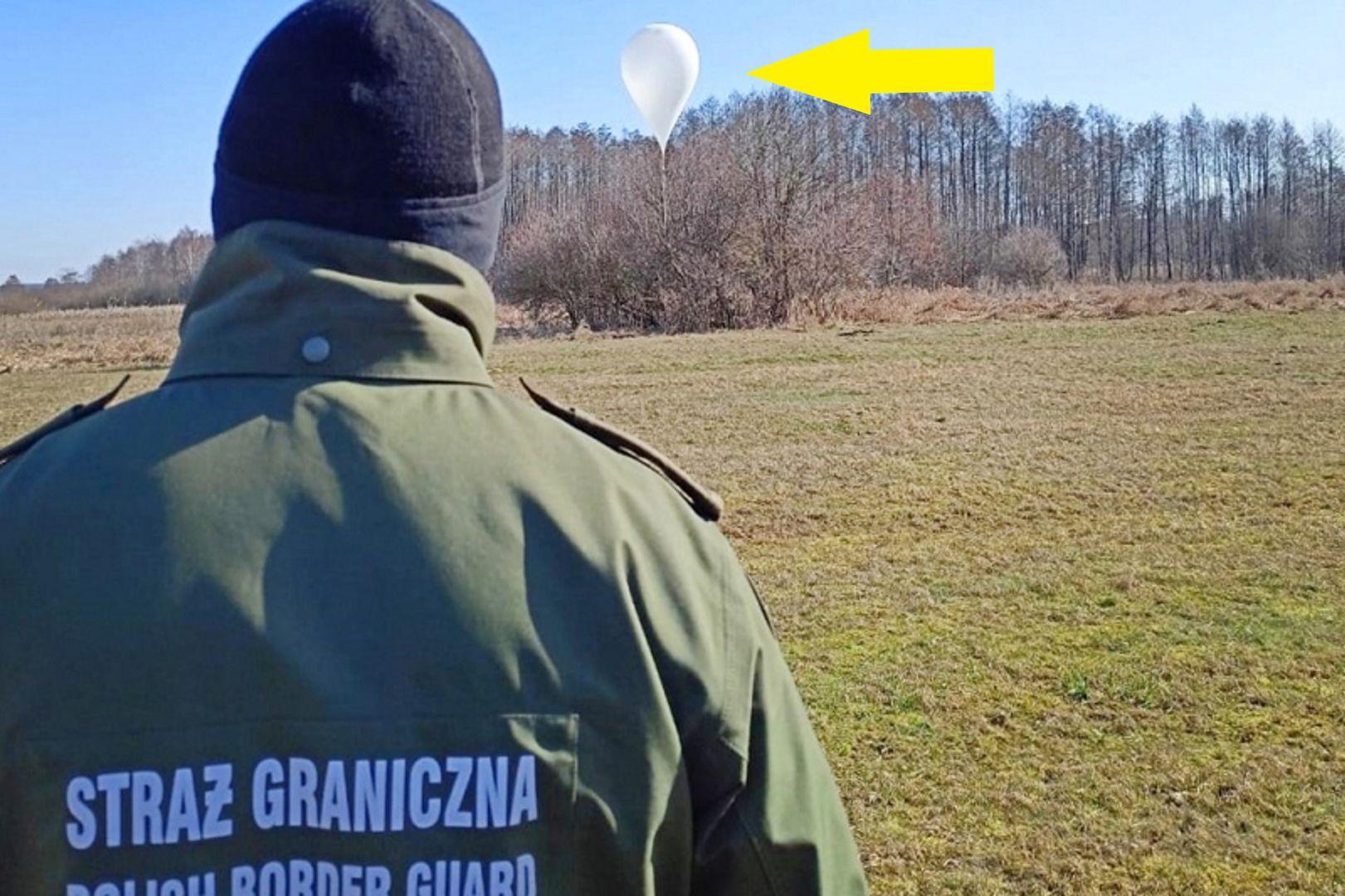 Strażnicy zauważyli tajemniczy balon przy granicy z Białorusią