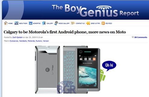 Motorole z Androidem 1
