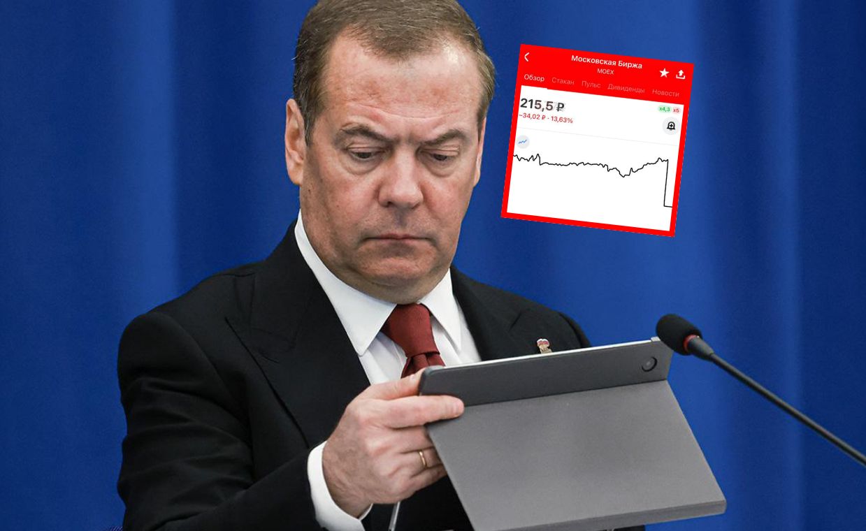 Collapse in Russian stock markets. Medvedev calls for "destruction"