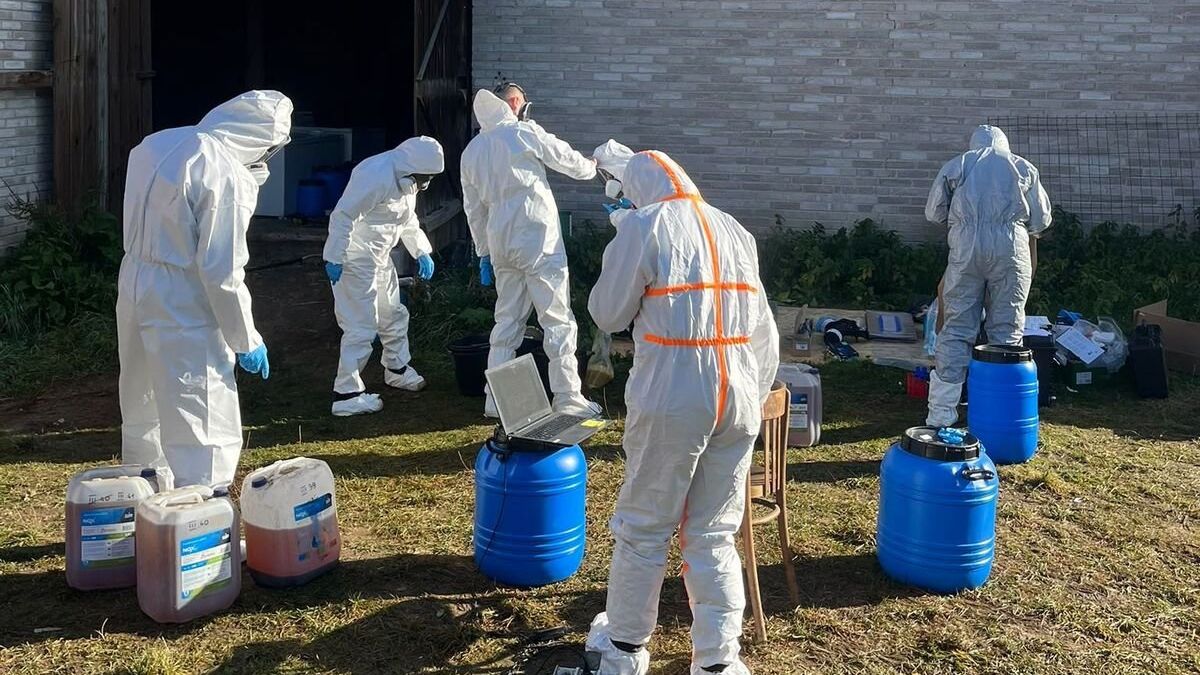 Narkotykowe laboratorium zlikwidowane.