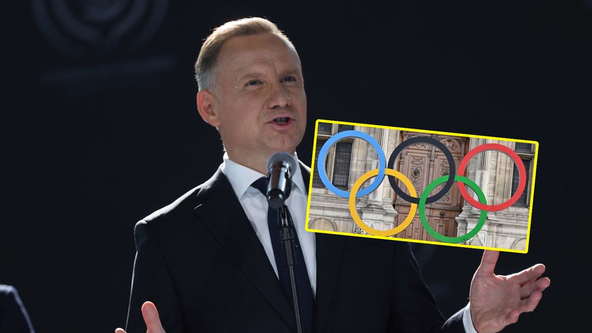 Andrzej Duda i kółka olimpijskie