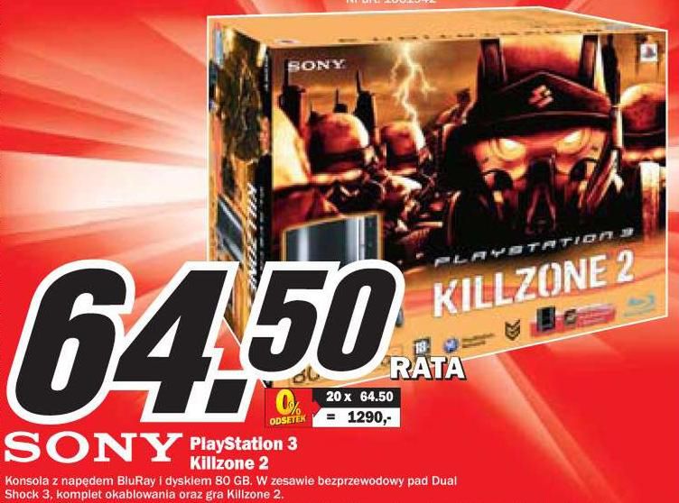 Promocyjny zestaw PS3 z Killzone 2 w gdańskim MM