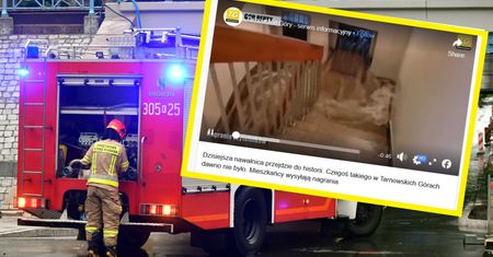 Szokujące nagranie. Woda wdarła się do domu