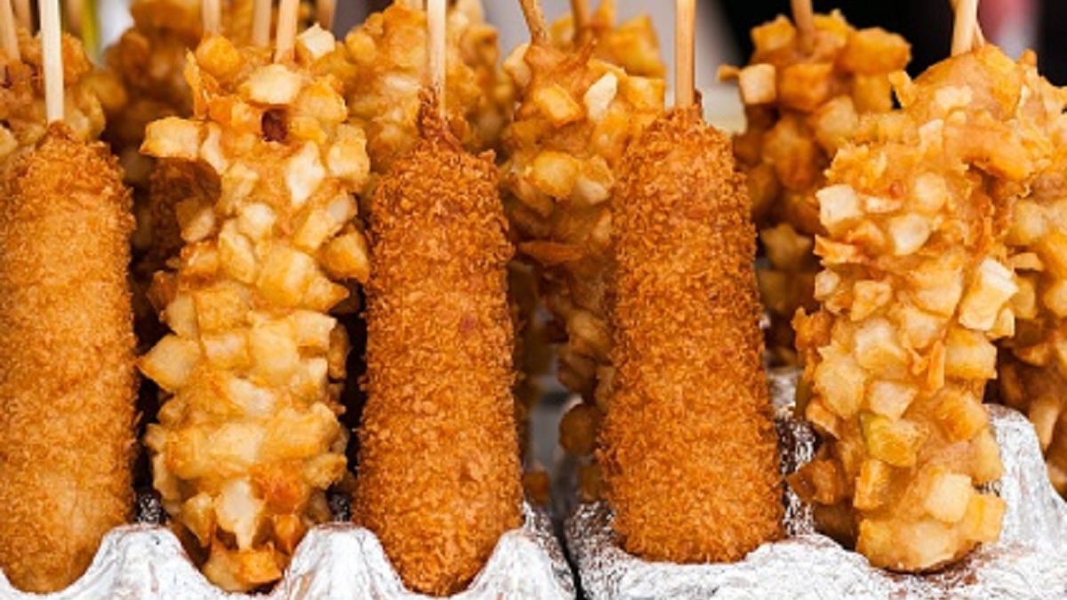 Koreańskie corn-dogi różnią się od amerykańskich.