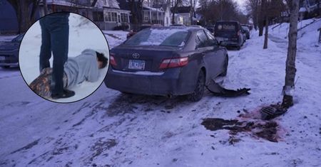 Wjechał w drzewo, żeby uciec ICE. Złapali nastolatka na ulicy