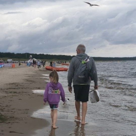 Karol Strasburger z córką