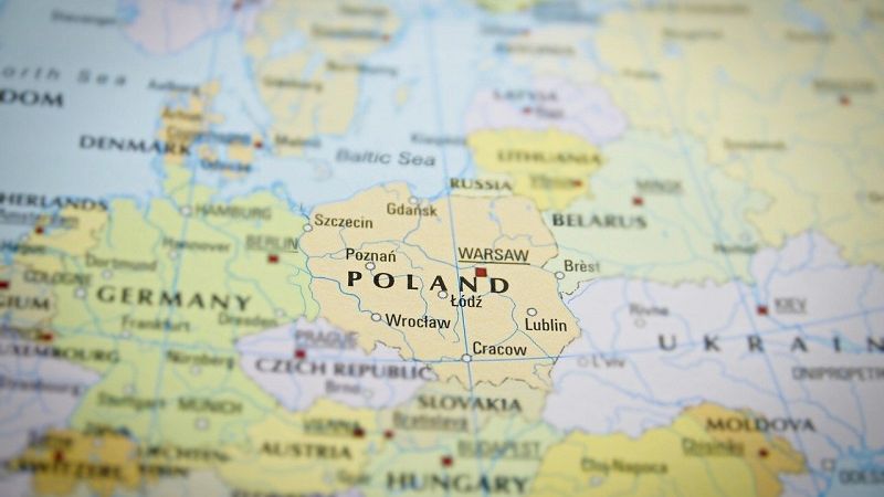 mapa europa polska
