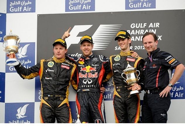 Podium Grand Prix Bahrajnu 2012