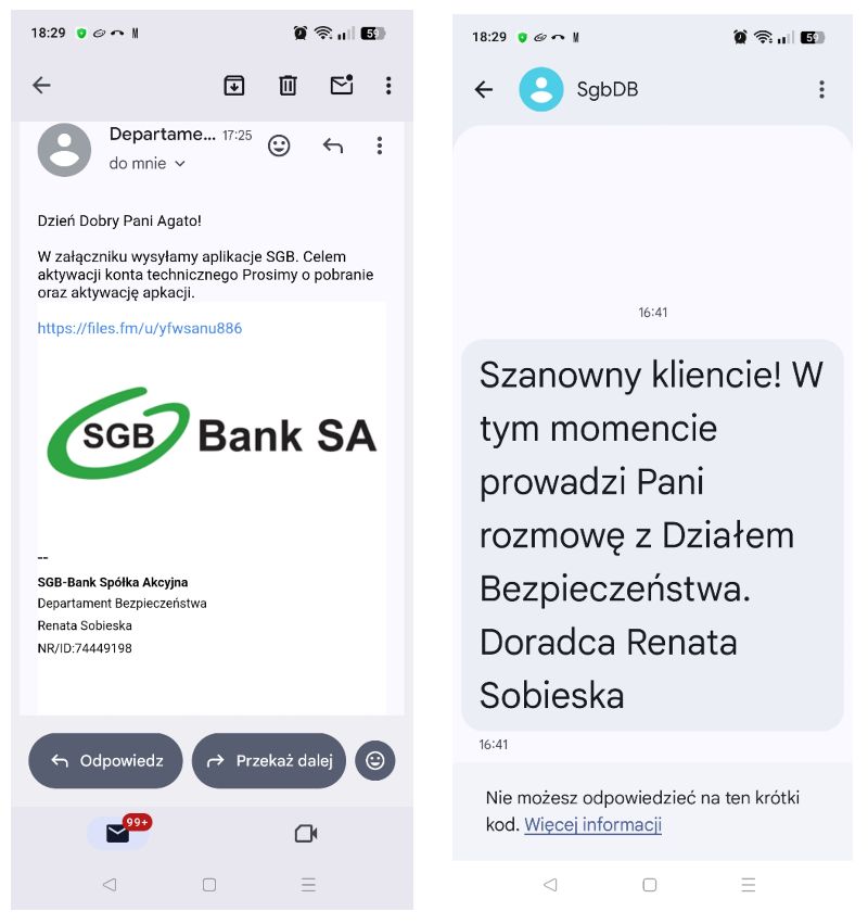 Fałszywe wiadomości wykorzystywane w phishingu