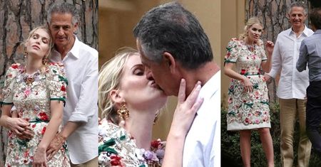 Świeżo poślubieni Kitty Spencer i starszy od niej o 32 lata multimilioner oddają się czułościom na wspólnej sesji (ZDJĘCIA)