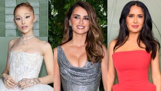 Tłum gwiazd na gali magazynu WSJ. Ariana Grande w bieli, Salma Hayek w czerwieni, Penelope Cruz w błyszczącej sukni ze sporym dekoltem