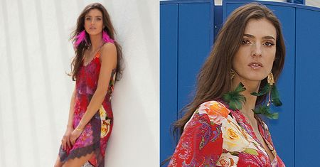 Kamila Szczawińska reklamuje letnie sukienki