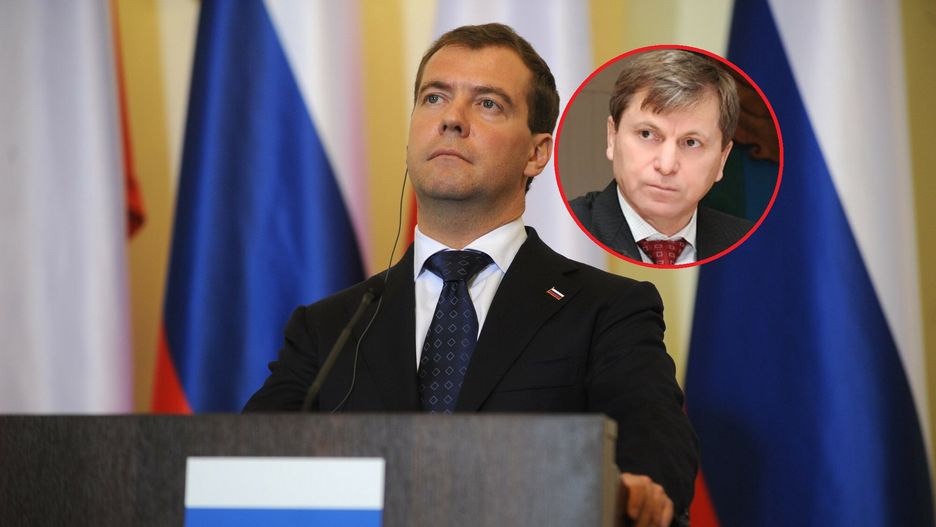 Dmitrij Miedwiediew i Magomed Abdulajew