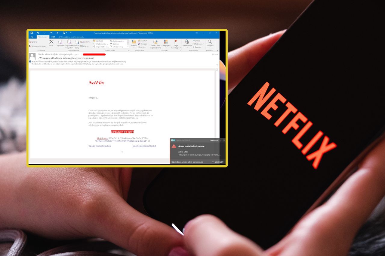 Masz Netfliksa? Uważaj na takie wiadomości