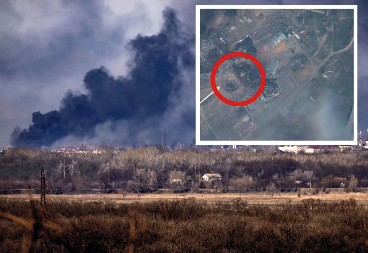 Rosjanie zbombardowali elewator zbożowy w Rubiżem