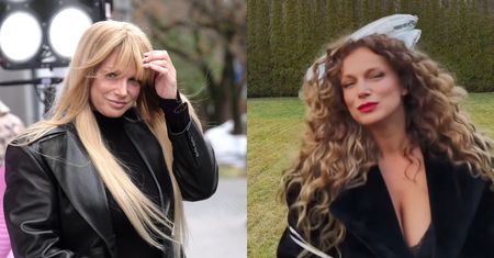 Wydekoltowana Joanna Liszowska świętuje urodziny. Harcuje z balonami w ręku