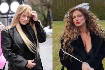 Wydekoltowana Joanna Liszowska świętuje urodziny. Harcuje z balonami w ręku