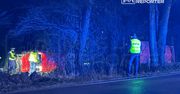 Warszawa: Śmiertelny wypadek. Wypadł z łuku i dachował. Kierowca zginął na miejscu