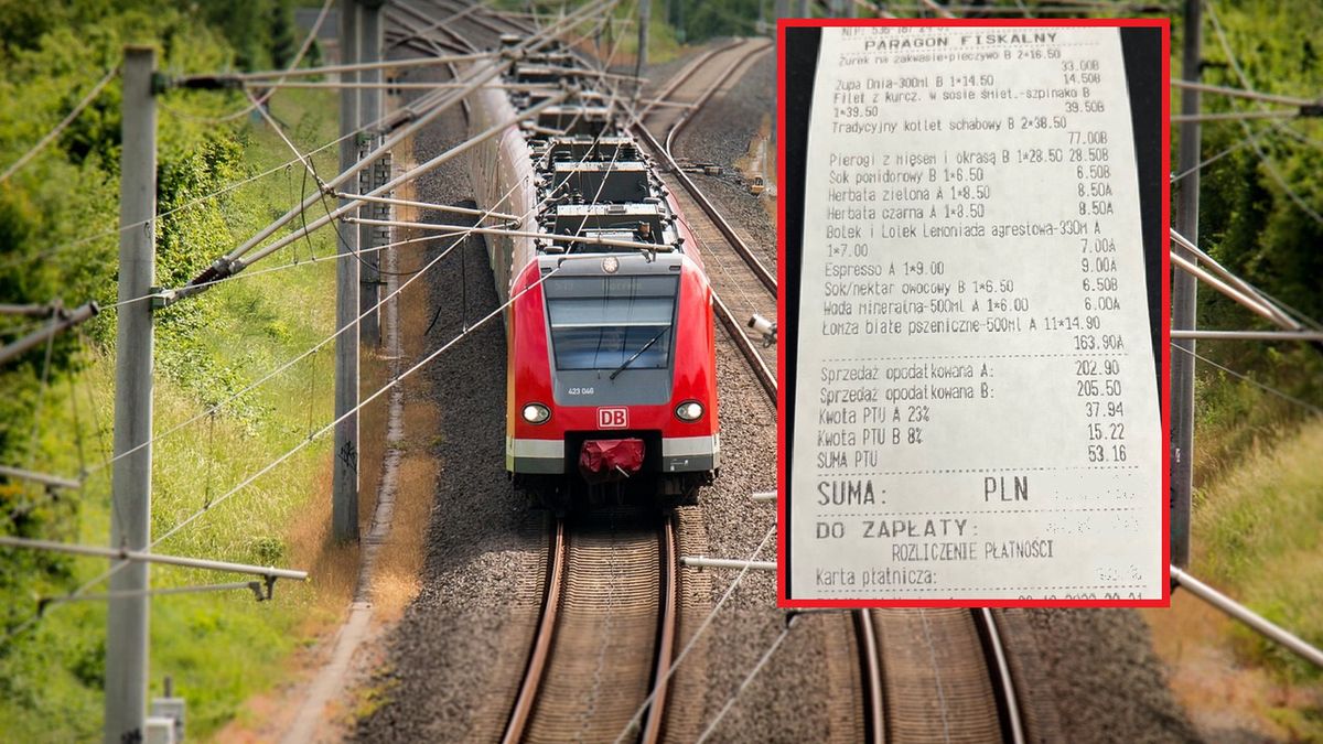 Pokazał paragon "grozy" z pociągu. "Nie wiem co musiałoby się stać..."