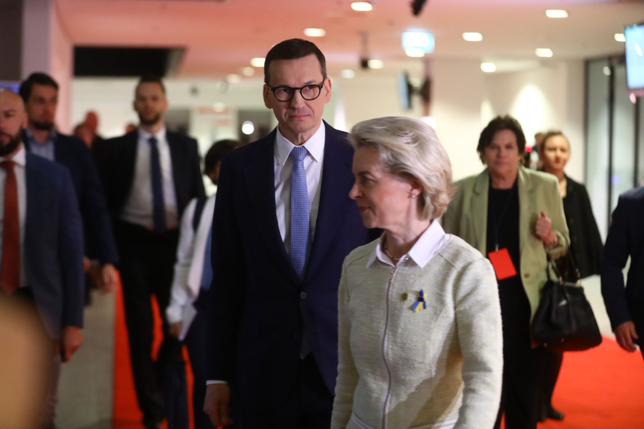 Premier Mateusz Morawiecki i szefowa Komisji Europejskiej Ursula von der Leyen