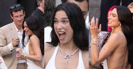 Dua Lipa wymachuje OBRĄCZKĄ za ponad 700 tysięcy złotych na nowych kadrach z sycylijskiego wesela (ZDJĘCIA)