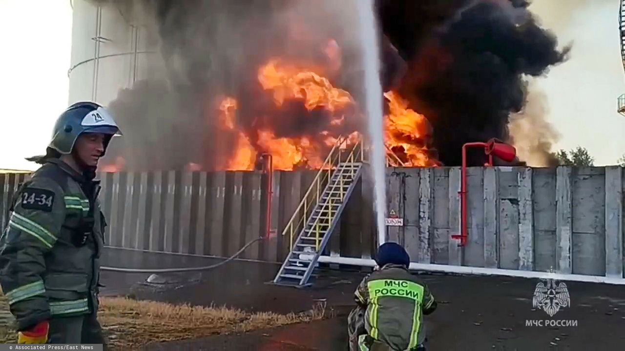 Ukrainians attack oil depots in Russia. Photo from June