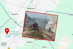 Pożar w zakładzie chemicznym w Sochaczewie. Akcja strażaków