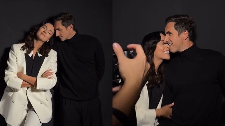 RZADKI WIDOK: Paulina Krupińska na uroczym nagraniu z mężem