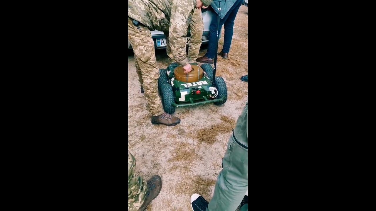Ukraińcy stworzyli samobieżną minę przeciwpancerną. Wersja 2.0 Goliatha