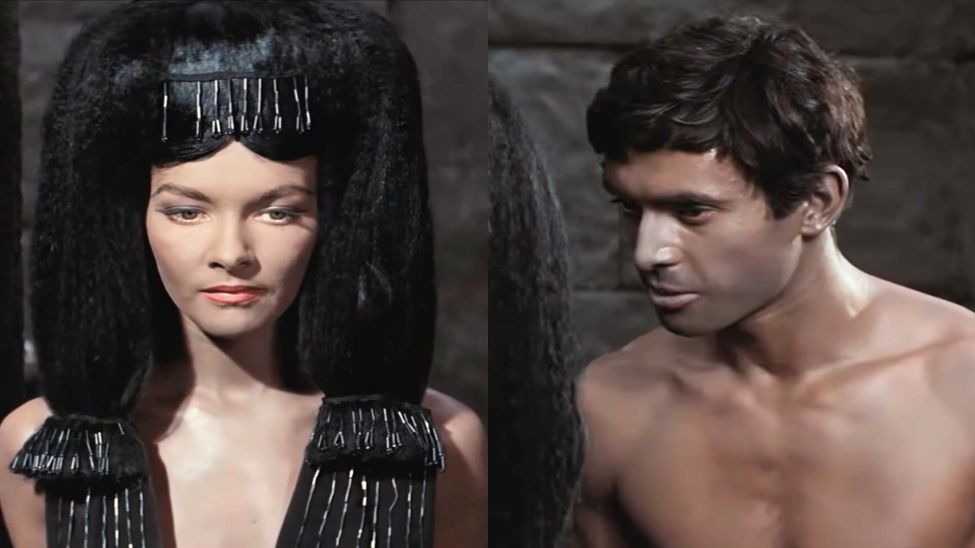 Romans Brylskiej i Zielnika na planie filmu "Faraon"