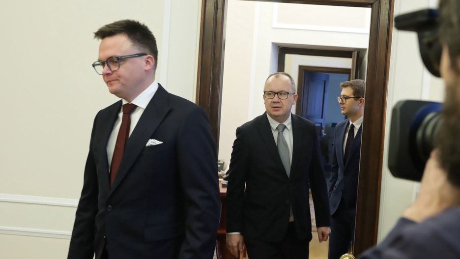Szymon Ho�ownia, Adam Bodnar
Tomasz Gzell
konsultacje, marsza�ka Sejmu, politycy, polityka, Sejm, spotkanie, sprawa Kami�skiego i W�sika, w Sejmie, wygaszenie mandat�w