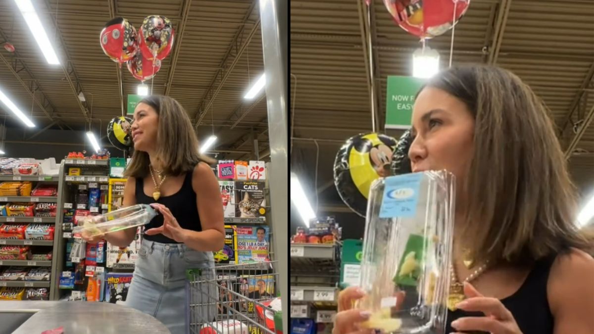 Poszła na zakupy i zjadła przekąskę