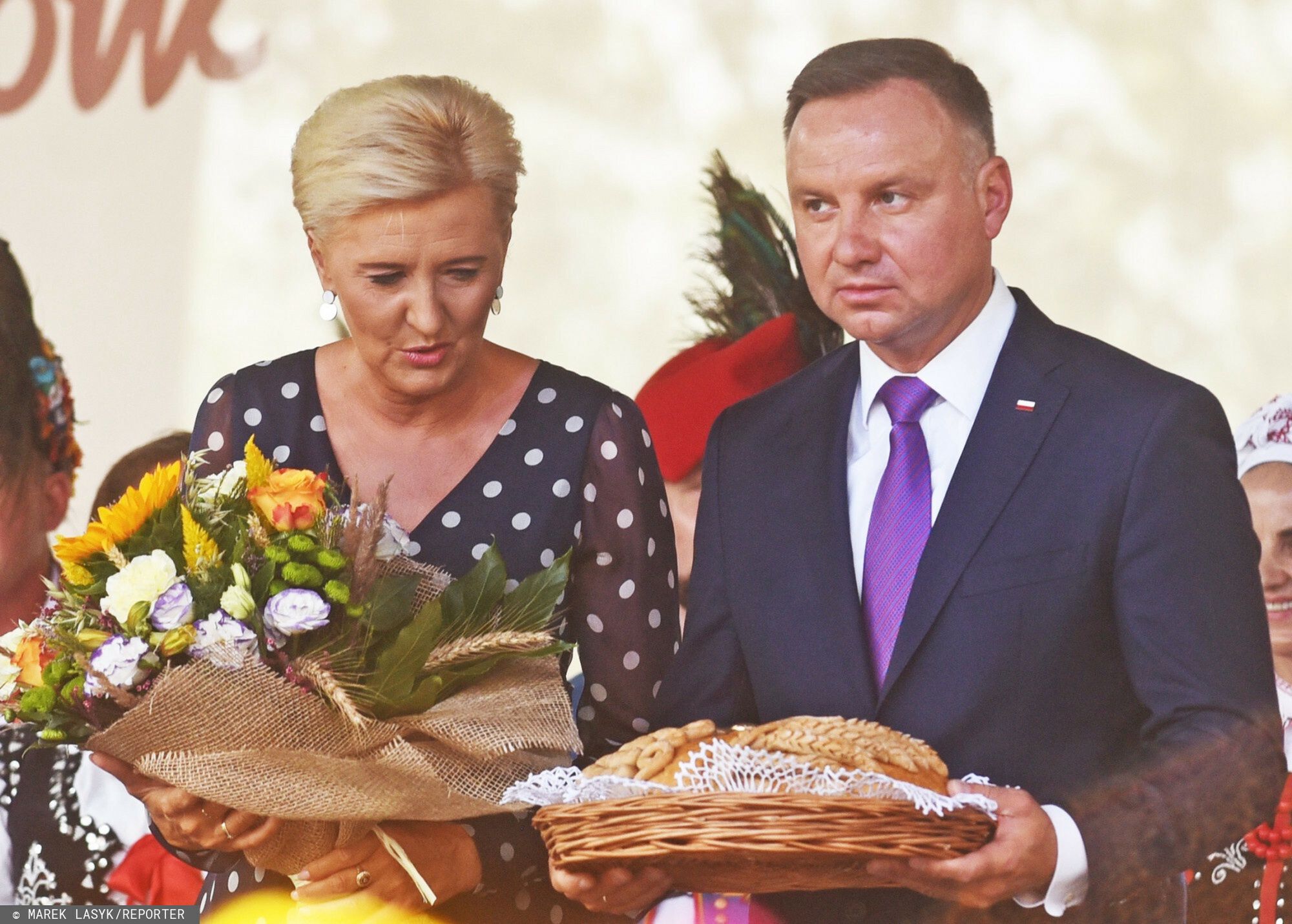 Para Prezydencka na Dożynkach Gminy Tarnów 
