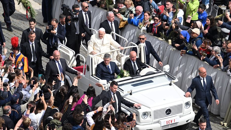 Papież Franciszek podczas uroczystości w Watykanie
