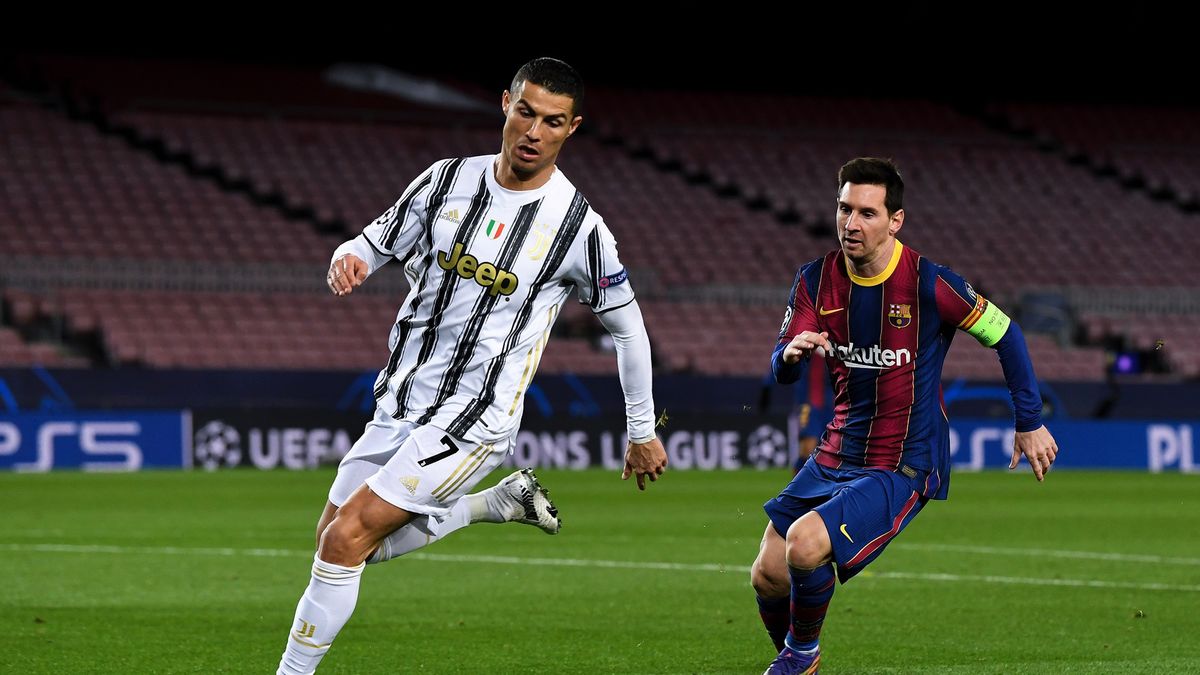 Cristiano Ronaldo (z lewej) i Lionel Messi