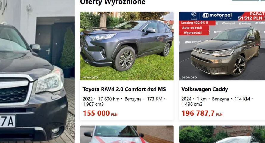 O samochodach w sieci. Liderem otoMoto, mocno w górę motoryzacja na Dziennik.pl