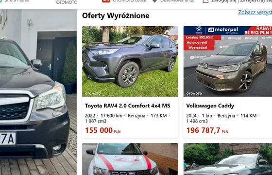 O samochodach w sieci. Liderem otoMoto, mocno w górę motoryzacja na Dziennik.pl