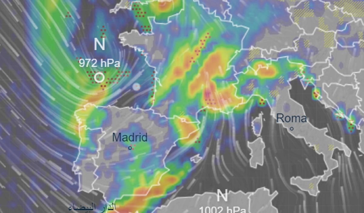 Fala groźnych opadów nad Hiszpanią i Francją