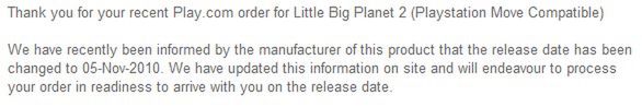 Little Big Planet 2 w listopadzie? 2