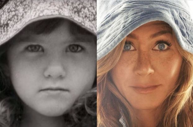 Jennifer Aniston chwali się na Instagramie zdjęciem z dzieciństwa: "Stylowa kiedyś i teraz" 