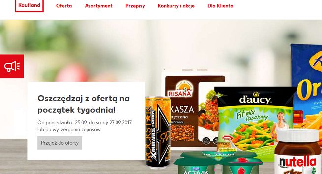 Kaufland uruchomił nową stronę internetową